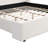 Elegant Soft-Touch Fabric Bed (White) - Queen & King Options With Tall Wingback Headboard