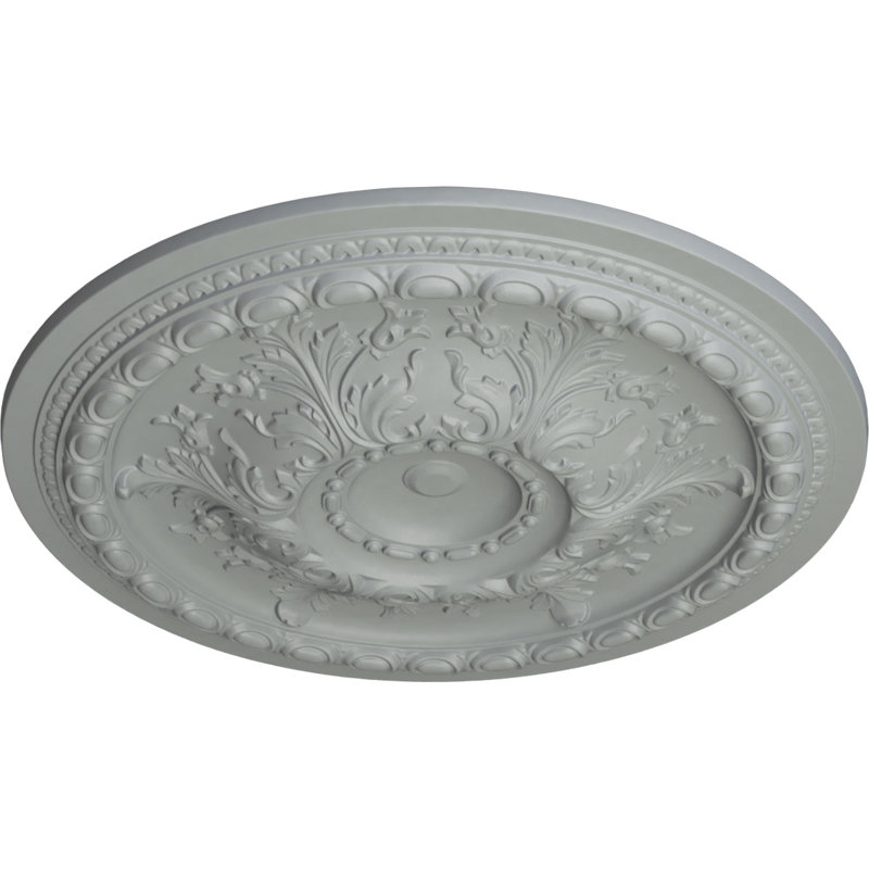 Endurathane Oslo Ceiling Medallion, 38 3/8"OD x 2 7/8"P (Fits Canopies up to 7 5/8"), Factory Primed, Primed