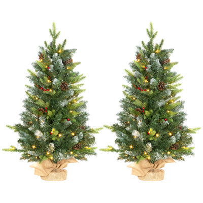 2.95' H Lighted Artificial Christmas Tree