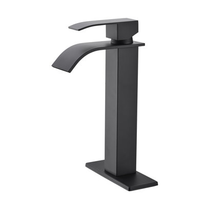 Robinet de salle de bain à cascade, robinet de meuble-lavabo à poignée simple
