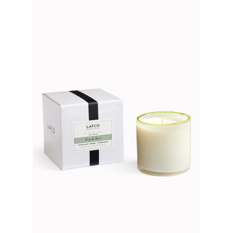 Feu de Bois Scented Jar Candle, 3" H x 3" W x 3" D