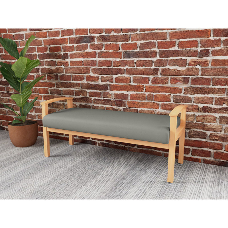 Banc en bois massif Amherst, Naturel, Patriot Plus