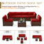Ensemble de conversation modulaire en rotin pour 6 personnes avec coussins-148817171-162976494