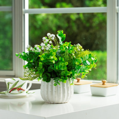 11'' Faux Eucalyptus Grass in Vase