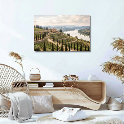 Tuscan Landscape Canvas Wall Art Set Of 1