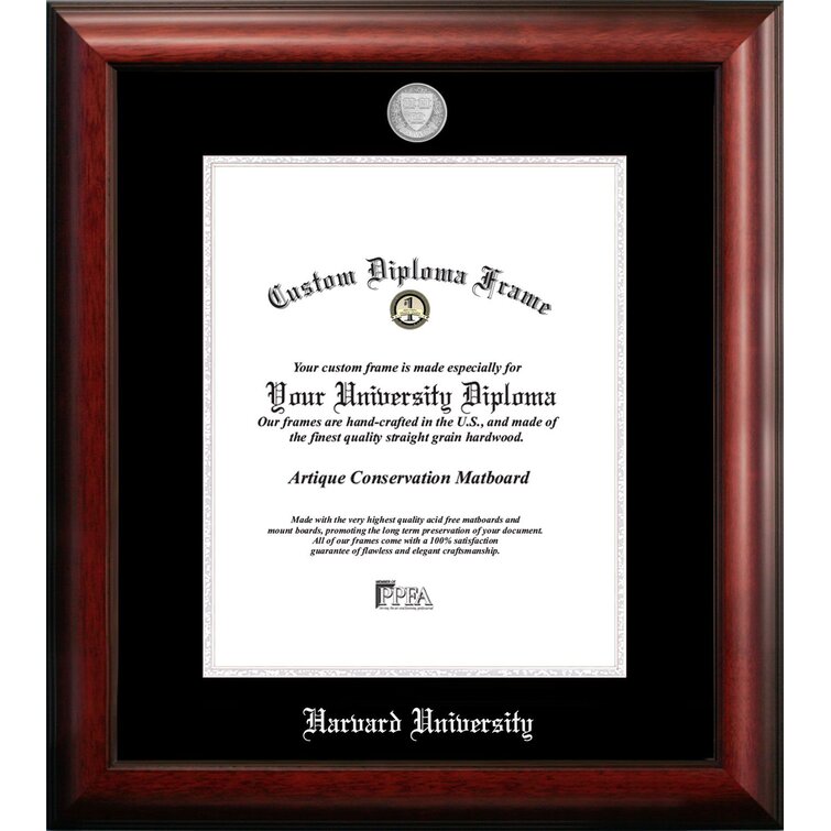 Harvard University Embossed Diploma Picture Frame