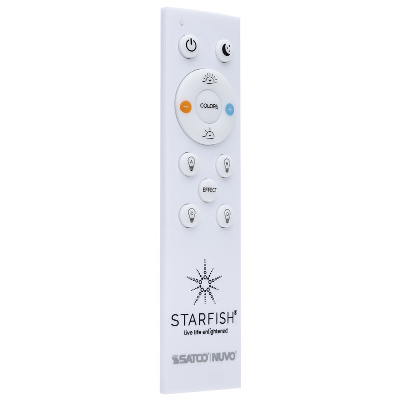 Télécommande pour éclairage étoile de mer à finition blanche