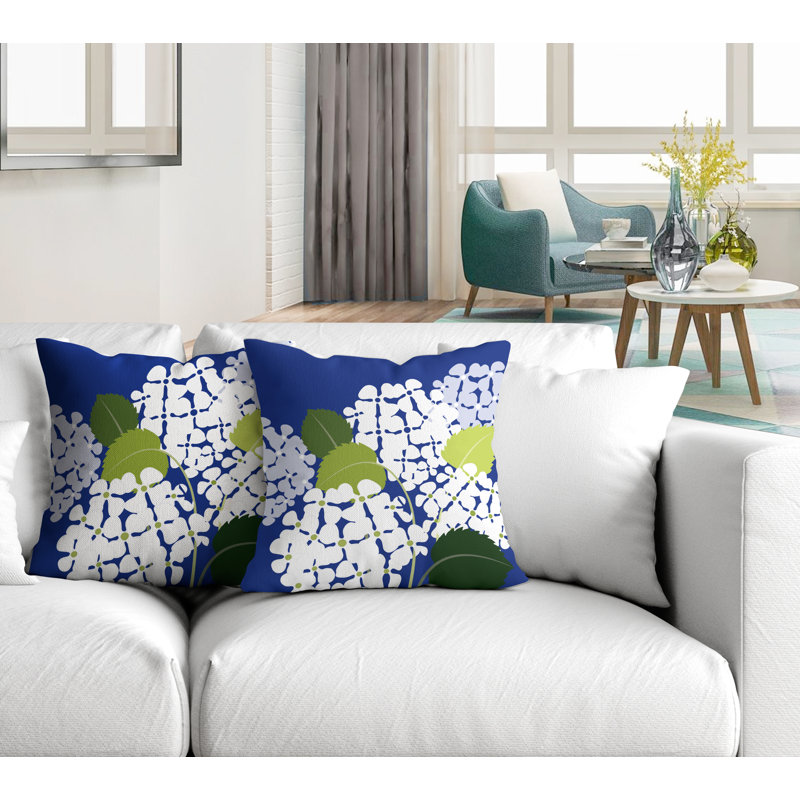 Housse et insert de coussin décoratif intérieur / extérieur en polyester / mélange de polyester, L 17 po x H 17 po