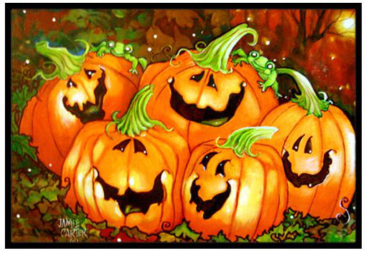 Denianna Such a Glowing Personality Pumpkin Halloween Non-Slip Outdoor Door Mat The Holiday Aisle® Mat 