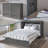 Fabiano Storage Murphy Bed with 6" Mattress, Storage and Built-in Charger-923300005-805973672