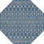 Tapis bleu sarcelle intérieur / extérieur à motif tissé à la main Southbrook Innnsbrook-819146478