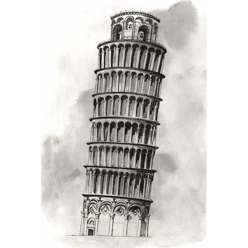 World Landmarks V - Wrapped Canvas Print, 91cm H x 61cm W x 3.8cm D