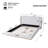 Queen-Size White Bed Frame With Boucle Upholstered Wingback Headboard & Solid Wood Base-229324196