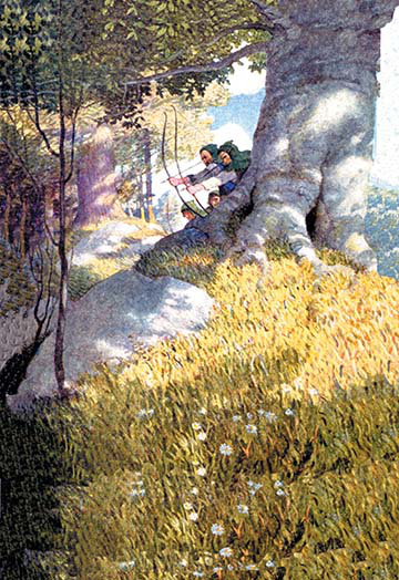 « ambush » par newell convers wyeth, reproduction d’art