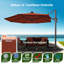 Parasol en porte-à-faux 11 'Deluxe Sunbrella-118728724