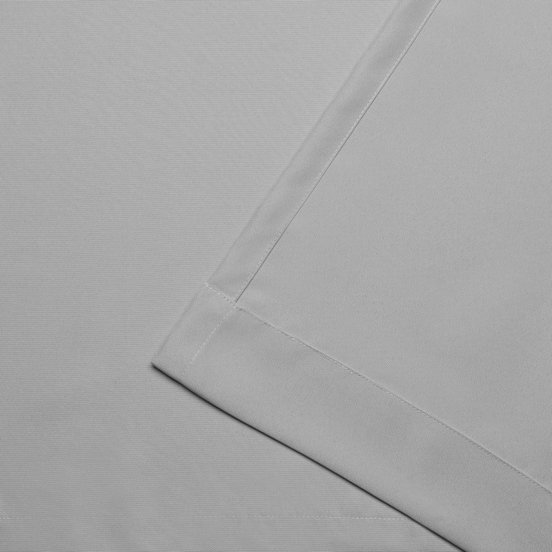 Ensemble de rideaux en polyester Prattsville – emballage de deux, l 54 po x L 84 po, Gris nuageux