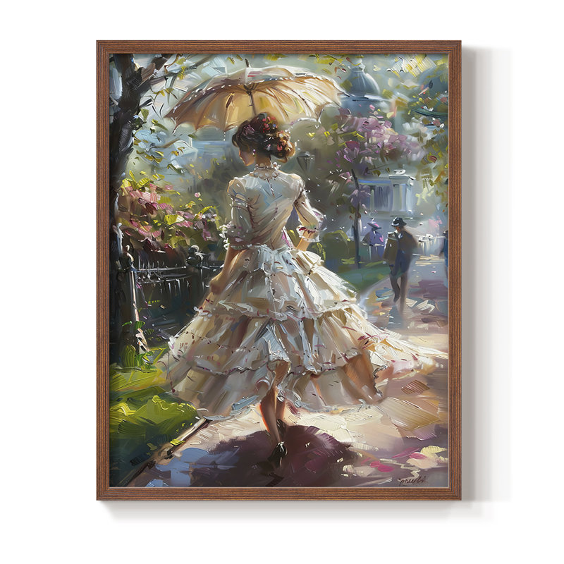 «WOMEN Series DCCII», reproduction encadrée - bois massif, H 21 po x l 17 po, Noyer