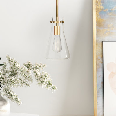 Luminaire suspendu conique à 1 lumière Renata