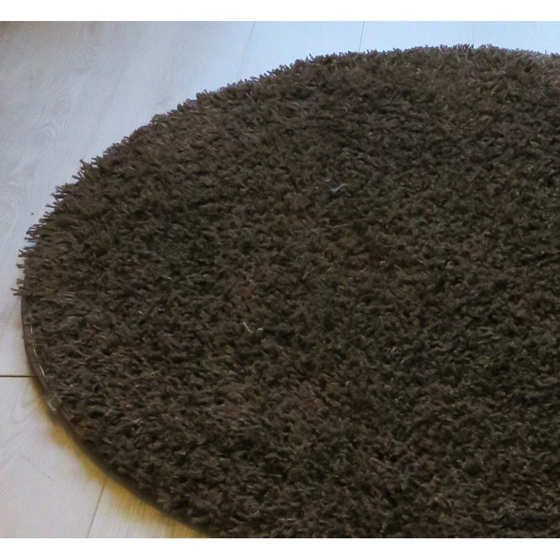 Fabian Solid Colour Area Rug, Round 120cm