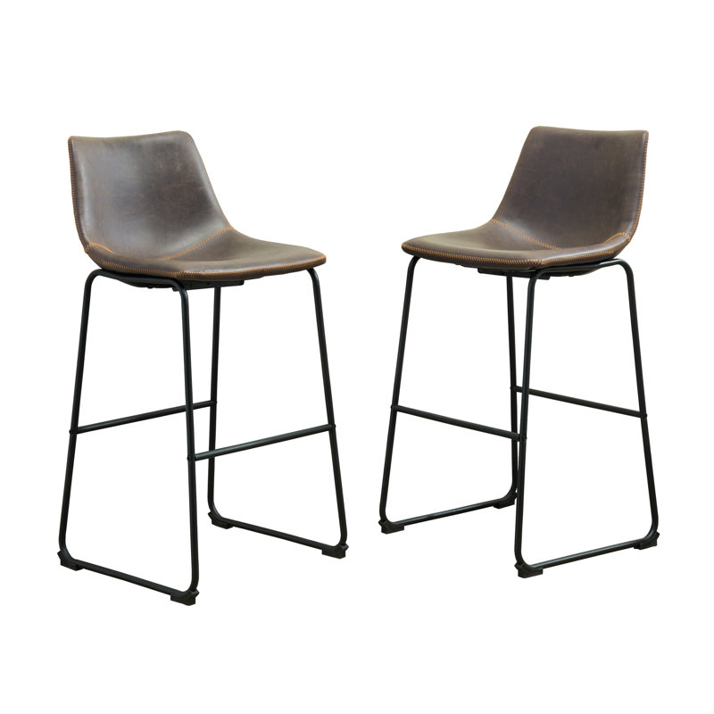 Tabourets Lotusville, ensemble de 2, Brun, Tabouret de bar (siège d'une hauteur de 29,25 po)