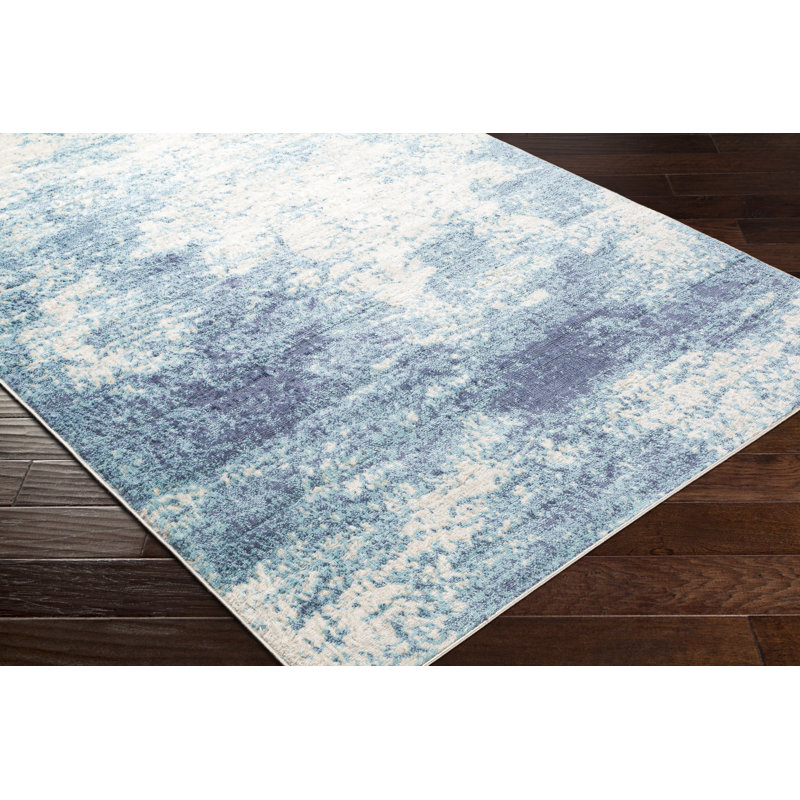 Exton Abstract Indoor Rug, Rectangle 6'7" x 9'
