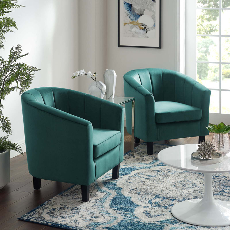 Fauteuil Streitmann, Tissage bleu sarcelle