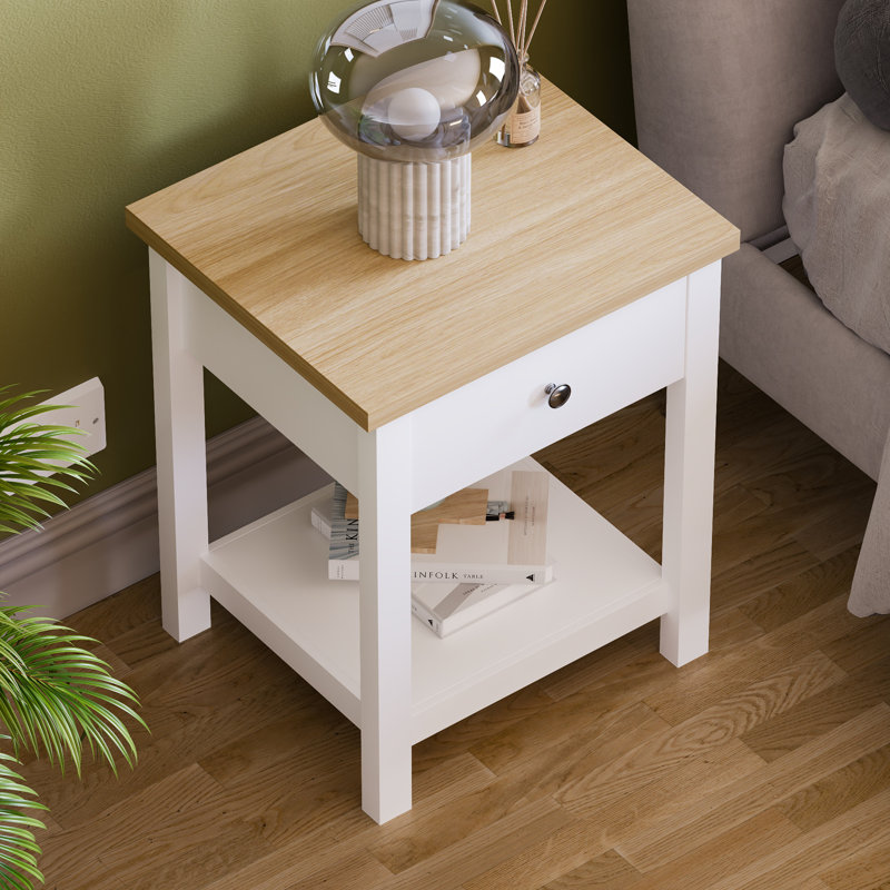 Beacsfield End Table, White