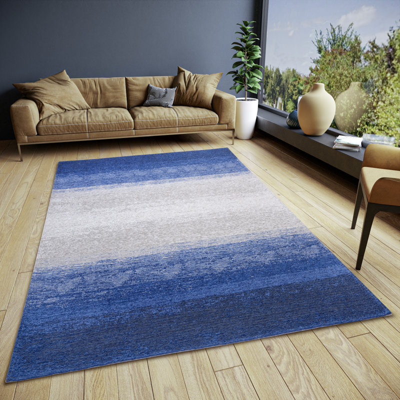 Bila Grey/Blue Rug, Rectangular 120 x 180cm