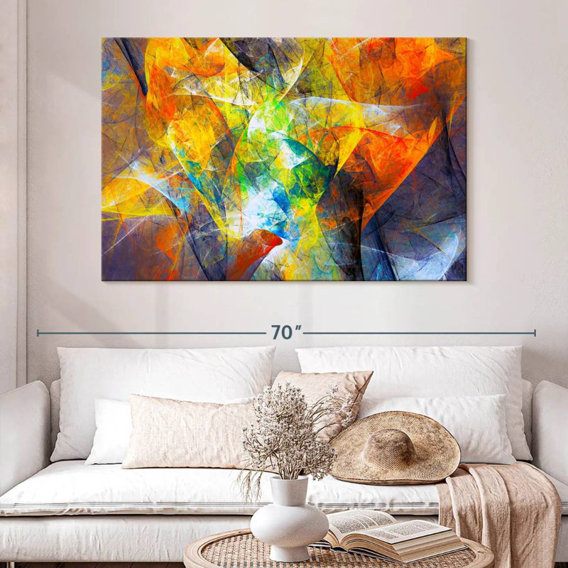 Abstrait mouvement excentrique Avery, H 34 po x l 51 po