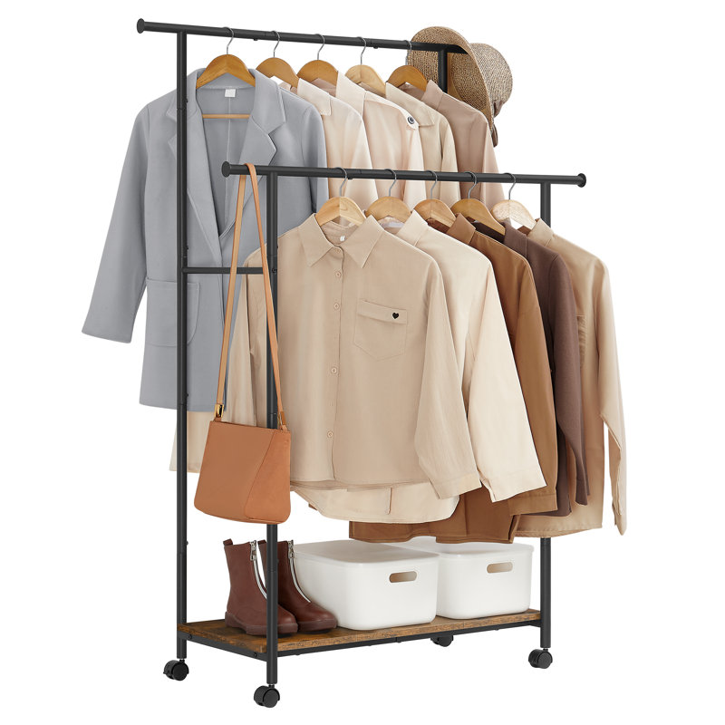 Aliyia 99cm Rolling Clothing Rack