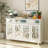 Amiee 55.1'' Wide 3 Drawer Mirrored Door Sideboard-56780552