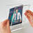 Slim Deluxe Acrylic Block Frame 8.5” x 11” on ½” Acrylic Base with Magnet Closure and Rubber Bumpers, Portrait/Vertical