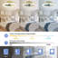 Ventilateurs de plafond à profil bas de 20 po avec lumières DEL, ventilateur de plafond encastré moderne et télécommande, gradation continue 3 couleurs et 6 vitesses. Pour chambre à coucher, salle à manger-461214450