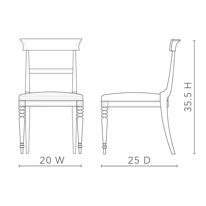 Lawrence Upholstered Dining Chair, Glazed Whisper White