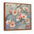 Toile avec cadre flottant brun