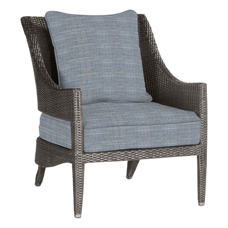 Chaise longue tissée Athena - Noyer noir, Chambray Rollo, Welt, Noyer noir