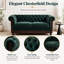 Causeuse moderne en velours avec coussins de soutien et confort de salon compact-545563702
