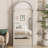 French-Style Minimalist Luxury Wall-Mounted Floor-Standing Arched Full-Length Mirror-118509615-118509617