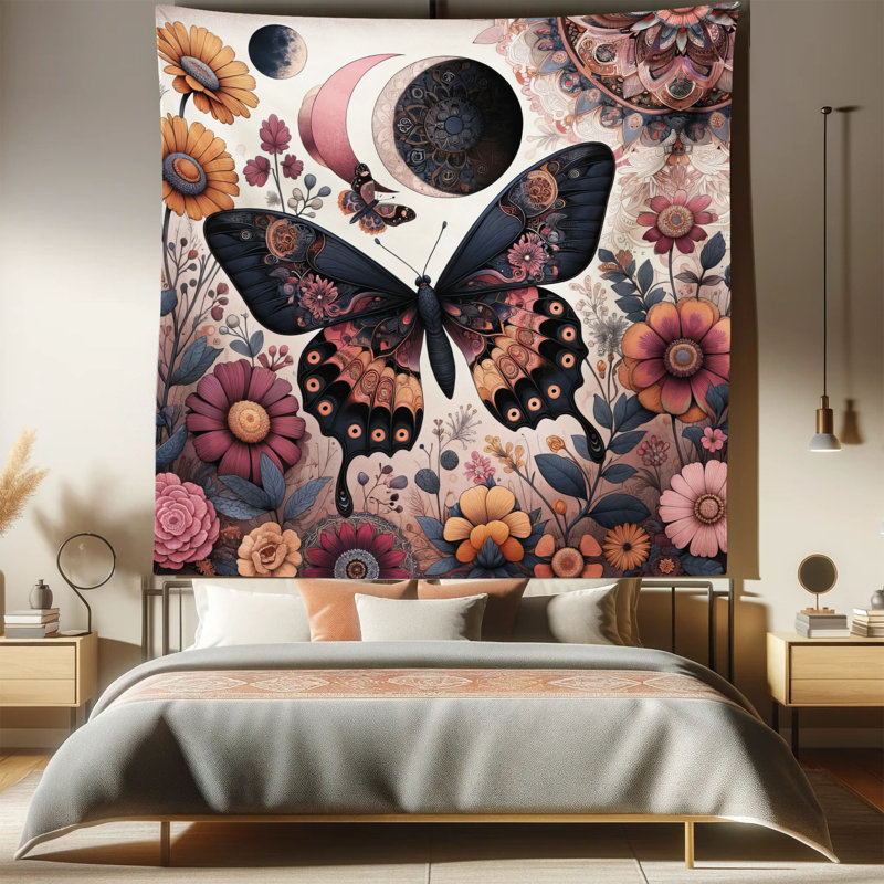 Tapisserie en microfibre, H 88 po x l 88 po
