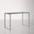 Orion Glass Top Metal Base Writing Desk-33064537