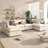 U_Style Modern Large U-Shape Sectional Sofa, 2 Large Chaise With Removable Ottomans, Convertible L-Shape Sectional Sofa With Stylish Piping Design,For Living Room,Spacious Space-563254160