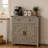 Farmhouse Barn Door Storage Cabinet With Drawer-128586192