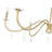 Paquette Mordern Gold 6 Light Chandelier-123223049