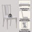 Ensemble de 2 chaises d'appoint Marta en lin et finition naturelle beige