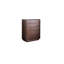 Commode d'appoint simple en noyer noir