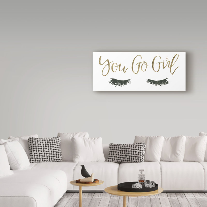 «Girl Power V» par Jenaya Jackson - Art sur toile, H 10 po x l 24 po