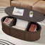 Table basse ovale à plateau relevable de 43,3 po avec rangement-1703234247