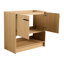 Meuble-lavabo de 36 po de hauteur, contreplaqué autoportant avec 2 portes, résistance aux égratignures, assemblage facile, conception américaine, unité 2 portes Oak Glow, surface, évasement-104906269-104906266