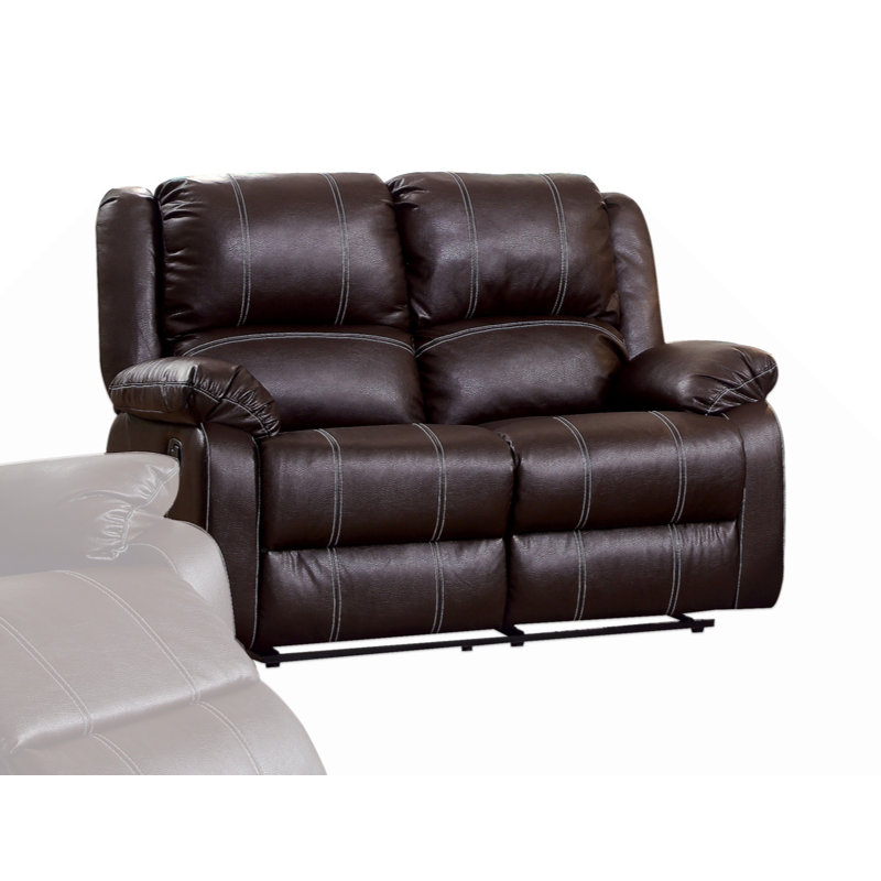 Causeuse ACME Zuriel, cuir synthétique LV52281, canapé inclinable, canapé en similicuir, canapé moderne, canapé de salon