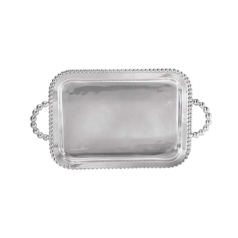 String Of Pearls Aluminum Decorative Tray